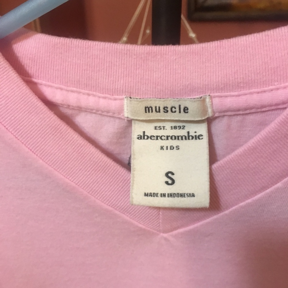 Pink boys Abercrombie shortsleeve